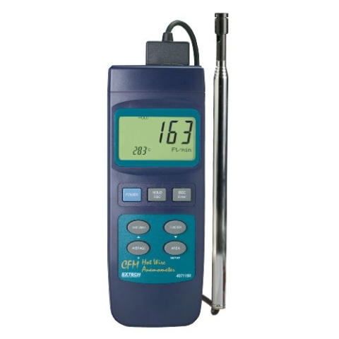 Extech Hochleistungs-CFM Hitzdraht-Thermoanemometer, 1 Stück, 407119