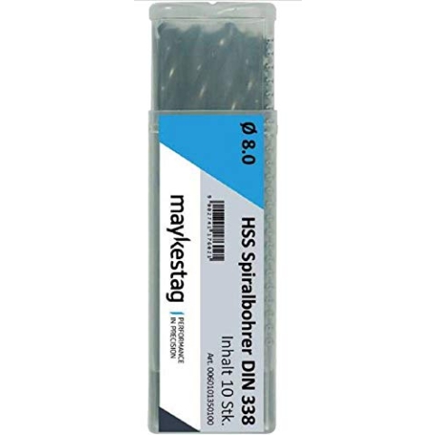 Alpen 60100185100 Spiralbohrer HSS DIN 338 RN 1,85mm