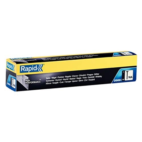 Rapid Nägel Typ 16A, 64mm 20° Streifennägel 16Ga, 2.000 Stk., für druckluftnagler und elektronagler
