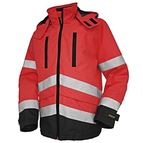 Blakläder 483719775599 x S High Schrauben Regenjacke Class 3 Größe XS rot/schwarz