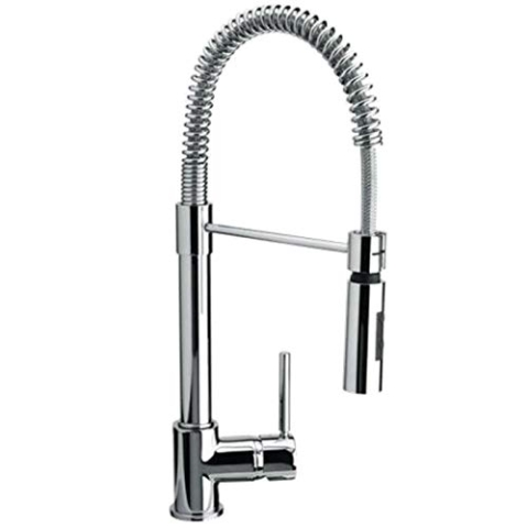 FRANKE Coxy 115.0159.732 Hochdruck Einhebelmischer mit Zugauslauf, Chrom, Small