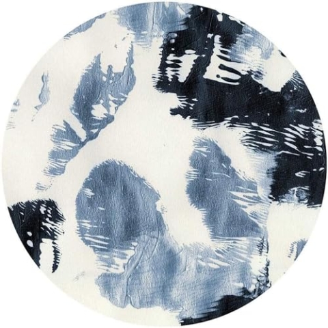 Komar DOT runde und selbstklebende Vlies Fototapete Arty Blue - Ø Durchmesser 125 cm - 1 Stück - Tapete, Dekoration, Wandtapete, Wandbild, Wandbelag, Designtapete - D1-044
