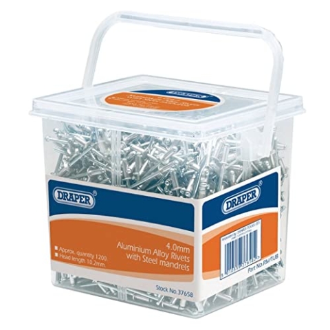 Draper 37658 Blindnieten 4,0x10,2 mm 1200 Stück