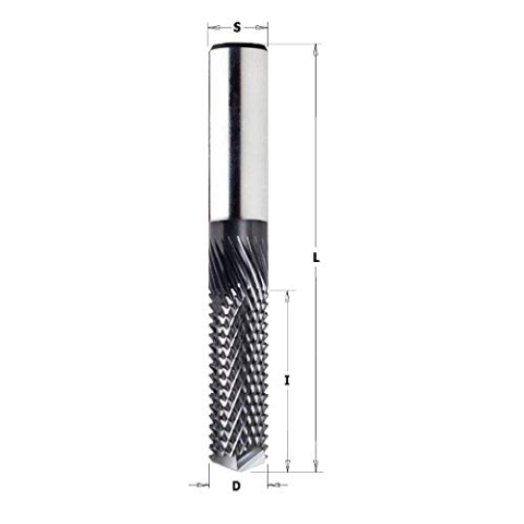 CMT 151.064.25D - Fresa para materiales compuestos D=6.35X25.4X63.5 RH (DRILL POINT)