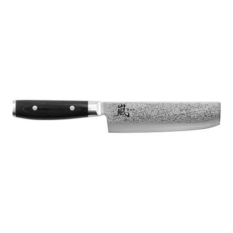 Yaxell Damastmesser Ran 69 Nakiri-Gemüsemesser - 16,5 cm Klinge - Mikarta Griff