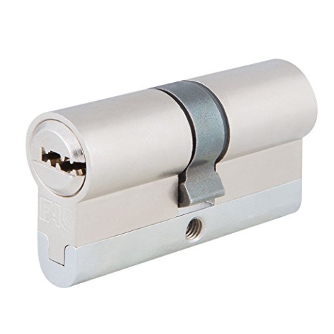 Fac 23257 Zylinder Profil europäischen Hohe Sicherheit, Chrom satiniert, 80 mm