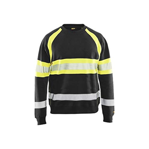 Blaklader 33591158 HOCHVISKOSER PULLOVER, Schwarz/Gelb, grootte L