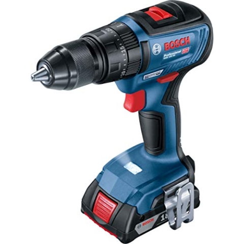Bosch Professioanl 18V System Akku-Schlagschrauber GSB 18V-50 (2 GBA 18V 2.0Ah, Ladegerät GAL 18V-20, L-Case-Koffer)