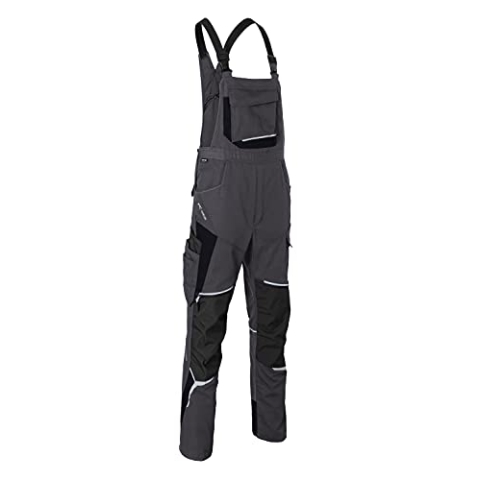 KÜBLER Workwear | KÜBLER BODYFORCE Arbeitslatzhose | anthrazit/schwarz | Größe 30