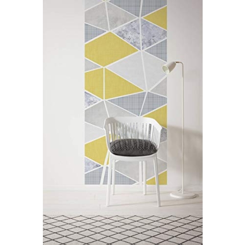 Komar Vlies Fototapete YESTERDAY PANEL, 100 x 250 cm (Breite x Höhe), Tapete, Schlafzimmer, Wohnzimmer, Flur, Design, Dekoration, Wanddeko,