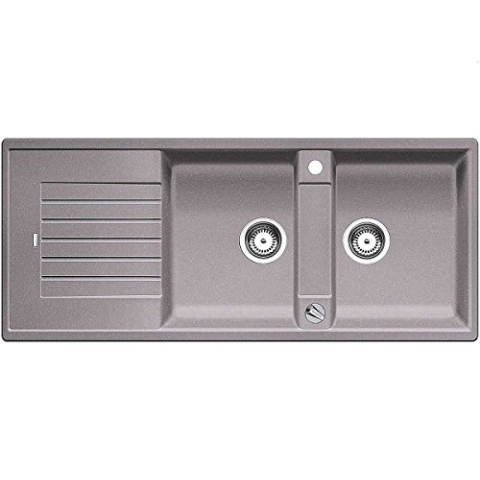 Blanco 515586 Küchenspüle Zia 8 S, Silgranit PuraDur, Alumetallic
