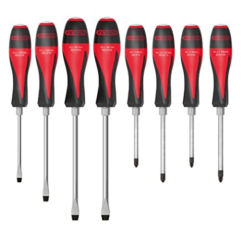 KS Tools 922.6130 ultimatemax Box von 8 Schraubendreher 5,5 bis 10 mm PH/PZ