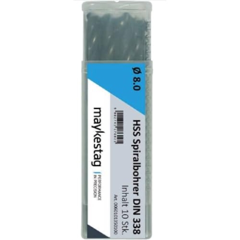 Alpen 60100065100 Spiralbohrer HSS DIN 338 RN 0,65mm