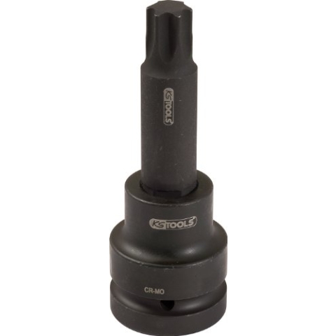 KS Tools 450.0472 1" Kraft-Bit-Stecknuss TX, lang, T70