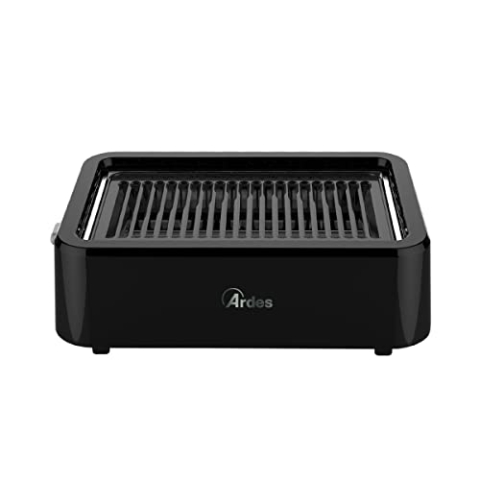 ARDES - ARGRILL01 Rauchfreier Elektrogrill GRILL AMO, BBQ, Rauchfrei, Infrarotheizung 1100 W, Tragbarer Elektro-Balkongrill für Innen- oder Außenbereich mit abnehmbarem Grill