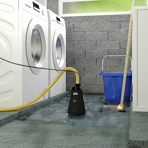 SFA Sanipuddle Mopppumpe Kellerpumpe leer schwarz