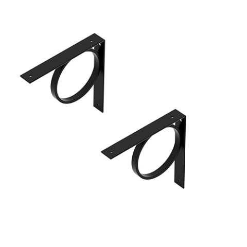 Alberts 869656 Regalträger Tom | ein Paar | Regalhalter wahlweise in verschiedenen Trendfarben | Regalwinkel als ein Paar oder einzeln | Größe 205 x 205 x 30 mm