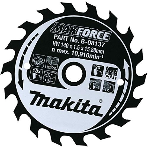 Makita Makforce Kreissägeblatt 190 mm x 40 Zähne 30 mm Bohrung