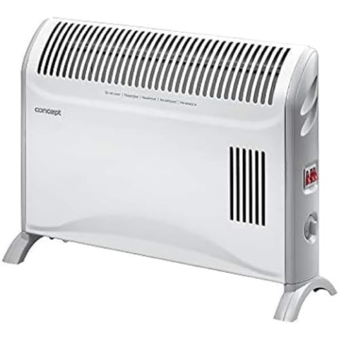 CONCEPT Hausgeräte CONCEPT KS3007 konvektor mit TURBOFUNKTION, 2000 W, weiß