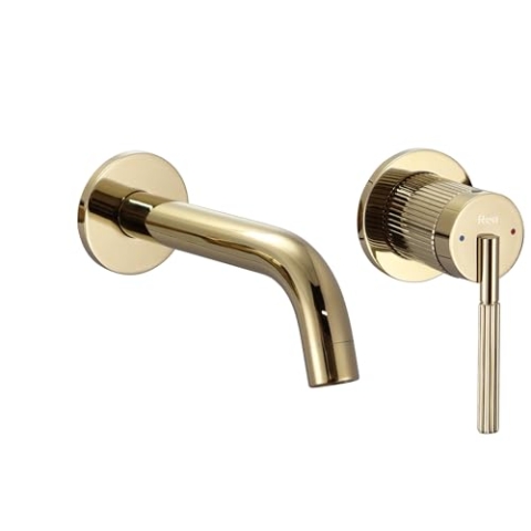 Rea Einhebel-Unterputz-Waschtischarmatur Argon Js-622704G + Box Gold, Messing, Modernes Design - 11X22,5X11CM