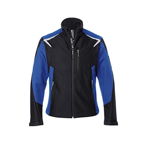 KÜBLER Workwear | KÜBLER BODYFORCE Ultrashell Arbeitsjacke | schwarz/kbl.blau | Größe 4XL