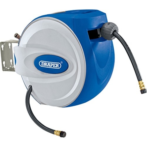 DRAPER rah30 Roll-Air Schlauch auf Spule, blau, 30 m