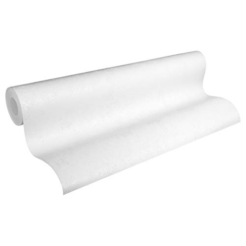 A.S. Création überstreichbare Vliestapete Meistervlies Tapete 25,00 m x 1,06 m weiß Made in Germany 321916 3219-16