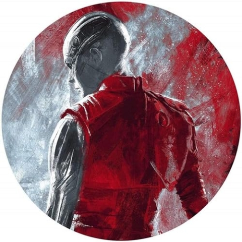 Komar Marvel DOT runde und selbstklebende Vlies Fototapete - Avengers Painting Nebula - Ø Durchmesser 125 cm - Wandsticker, Marvel, Wandsticker, Marvel, Kinderzimmer, Wandtattoo - DD1-053