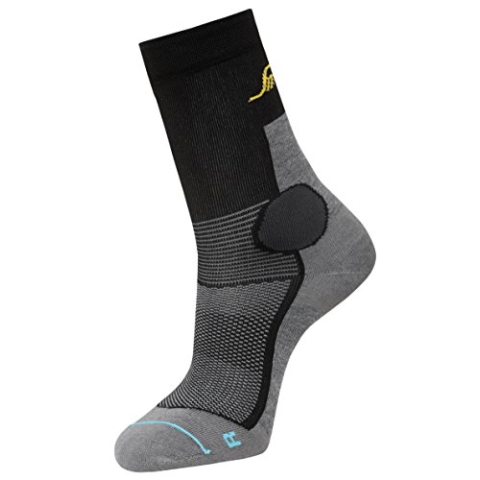 Snickers Workwear LiteWork 37.5 Socken, 1 Stück, 48, grau meliert, 9217
