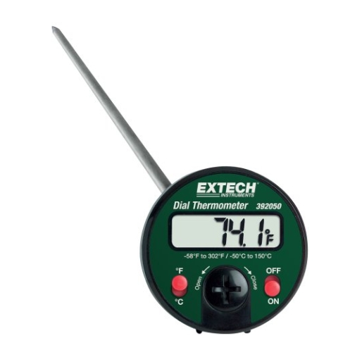 Extech Stabthermometer mit Einstechfühler und Zifferblatt, 1 Stück, 392050