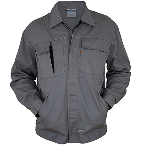 Carson Contrast Arbeitsjacke, 1 Stück, 56, Grau/schwarz, CC710.GS