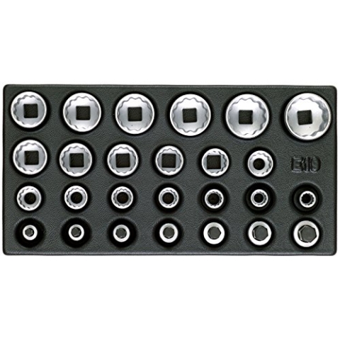 GEDORE Satz Steckschlüsseleinsätze 1/2', UD-Profil, in 1/3 Es-Modul, 1 Stück, 1500 ES-D 19