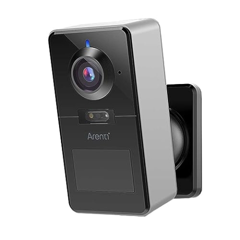 ARENTI POWER1 2K 4 MP batteriebetriebene kabellose WLAN-Überwachungskamera mit KI-gestützter Personenerkennung