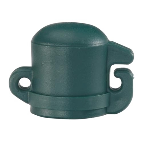 Alberts 866365 Pfostenkappe für Universalstäbe | Kunststoff, grün | für Pfosten-Ø 16 mm | 100er Set