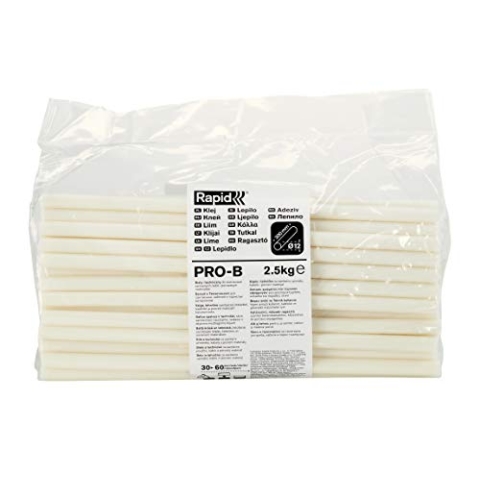 Rapid Heißklebesticks PRO-B, 2,5kg Klebesticks 295mm Länge, Heißkleber für Fliesen und Porzellan, für Heißklebepistole 11mm, 12mm