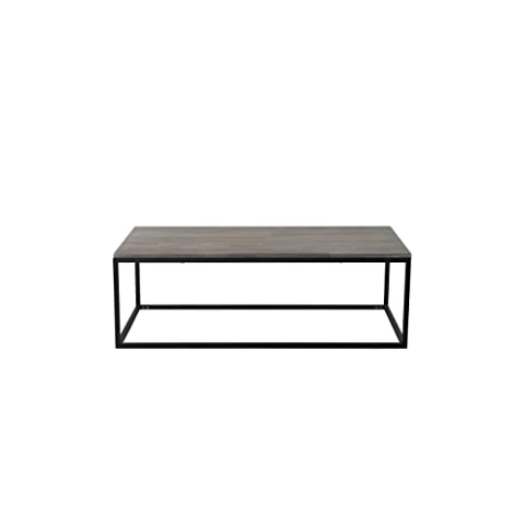 Venture Home Jepara Soffbord-Svart/Grå Teak-12060H44, Black,Nature, One Size