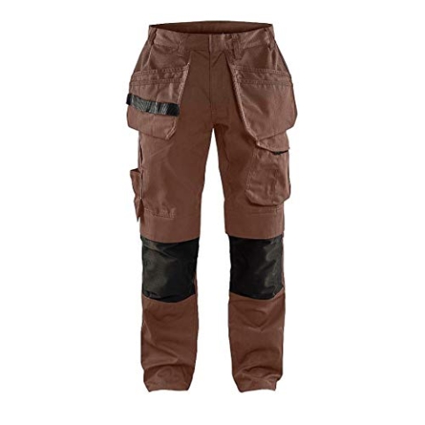 Blakläder 149613307899D104 Service Bundhose mit Nageltaschen Größe in Braun/Schwarz, D104