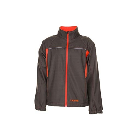 Planam Größe L Unisex Basalt Neon Softshelljacke oliv orange Modell 6292