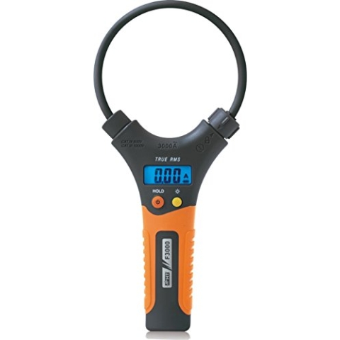 HT-Instruments Stromzange mit Flexiblem Messkopf, 0,1 A bis 3000 A AC, TRMS, CAT IV 600 V, 1 Stück, F3000