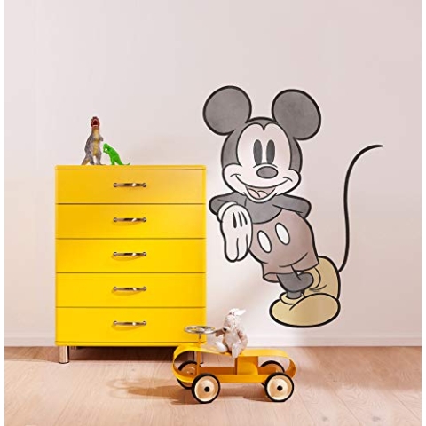 Disney selbstklebende und konturgeschnittene Vlies Fototapete - Mickey Essential - Größe 100 x 127 cm - Kinderzimmer, Wandtattoo - 12425