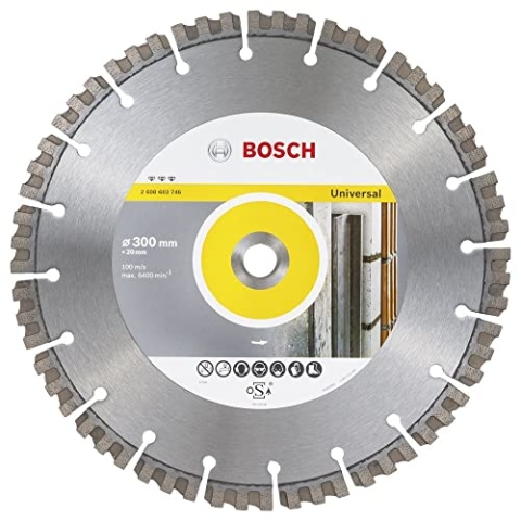 Bosch Professional 2608603746 Diamanttrennscheibe mit speedteQ 300x20x15mm, 300 x 20,00 x 2,8 x 15 mm