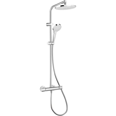 Hansgrohe Showerpipe 26758400 myselect S 240 Duschsäule mit Thermostatmischer chrom