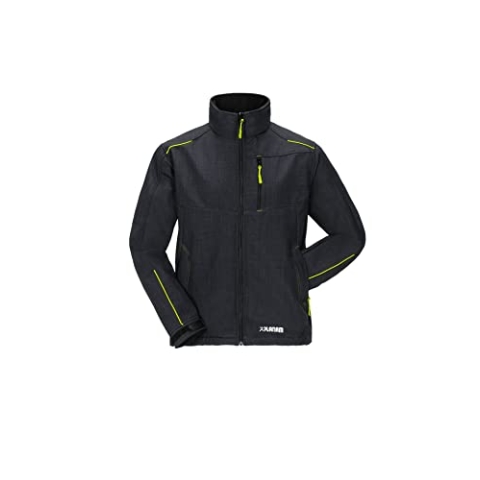 Planam Herren Outdoor Winter Neon Softshelljacke grau grün Modell 3398 Größe XXL