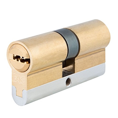 Fac 23239 Europäischer Profilzylinder für hohe Sicherheit, Messing, 70 mm