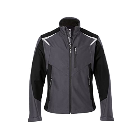 KÜBLER Workwear | KÜBLER BODYFORCE Ultrashell Arbeitsjacke | anthrazit/schwarz | Größe 4XL