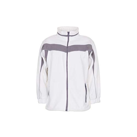 Planam Größe XXL Herren Plaline Winter Fleecejacke reinweiß zink Modell 2563