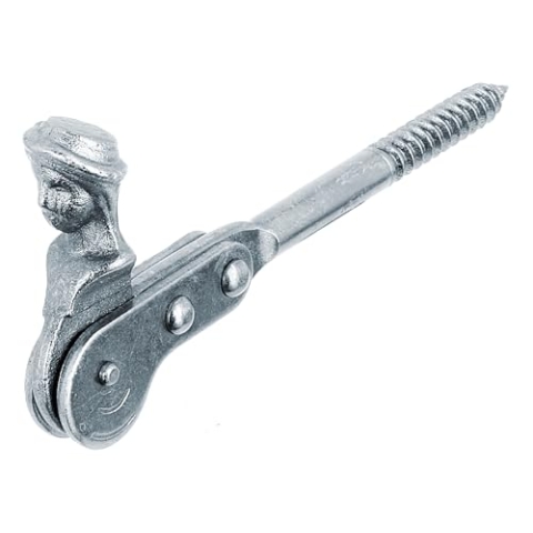 Alberts 864217 Fensterladen-Feststeller Schäferkopf, Silber