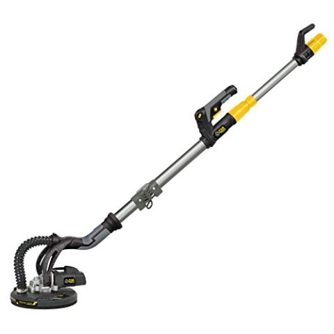 Fartools DWS 710 Wandschleifer für Gipskarton, teleskopisch, 710 W, Durchmesser Schleifelement 225 mm, Drehgeschwindigkeit 1000-2100 U/min, Schwarz,grau,gelb