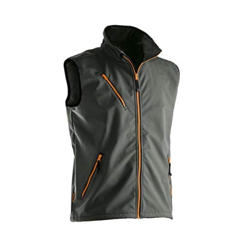 Jobman Workwear 7502, 750271-9800-3 Softshell Weste, Grau, XS