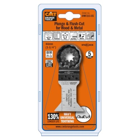 CMT ORANGE TOOLS OMF223-X5-44MM SÄGEBLATT FÜR HOLZ & METALL